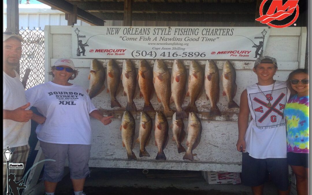 Catching Up and Catching Red Fish / New Orleans Fishing Charters 8/11/2015