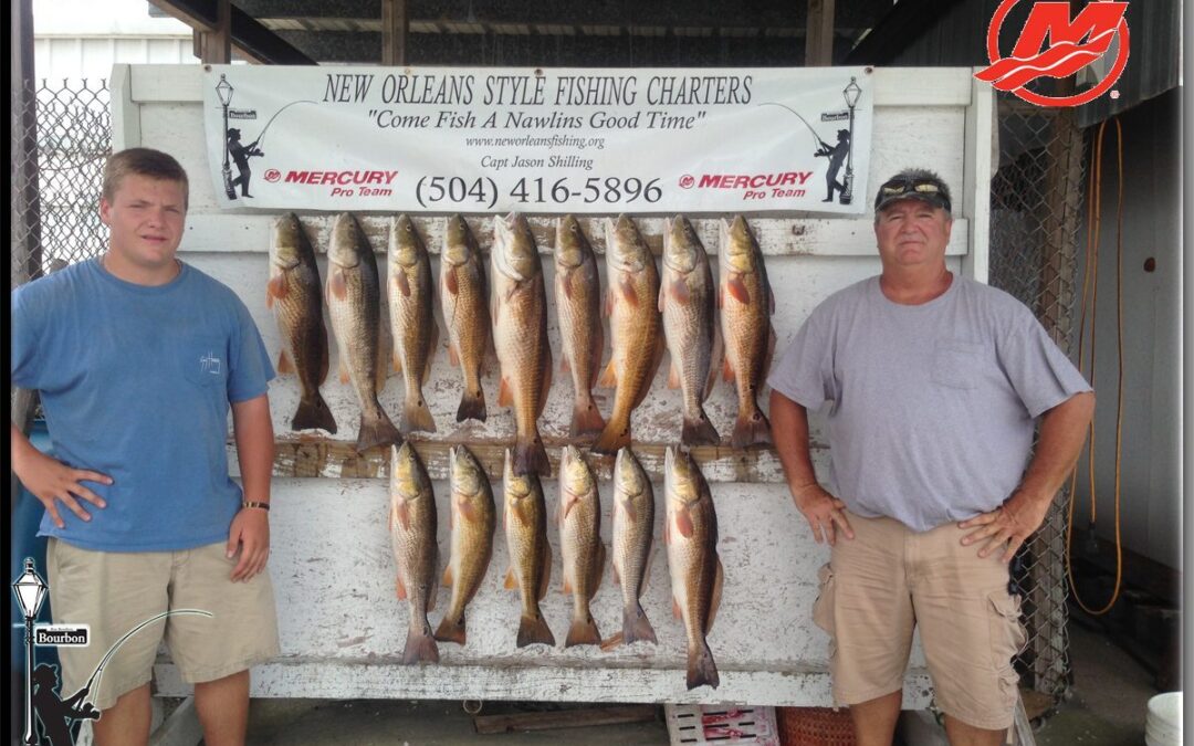 Catching Red Fish in August New Orleans Style / New Orleans Fishing Report 8/7/2015