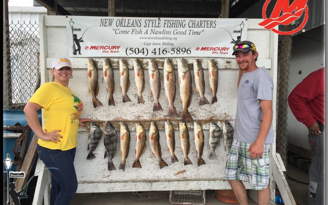 Catching Windy Weather Red Fish in New Orleans / New Orleans Fishing Report 10/25/2015