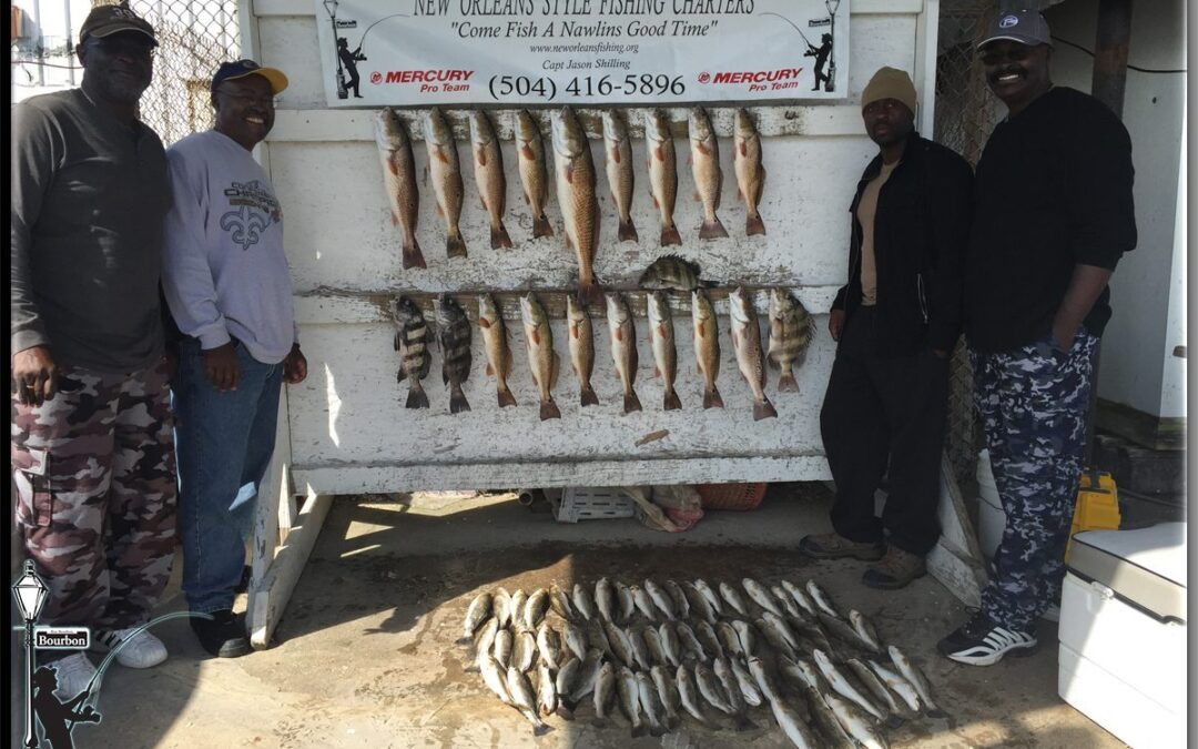 November Catching Red Fish and Speckle Trout in New Orleans