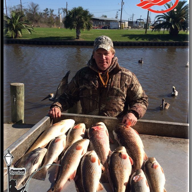 Early Mardi Gras Fishing In New Orleans / New Orleans Fishing Report 1/12/15